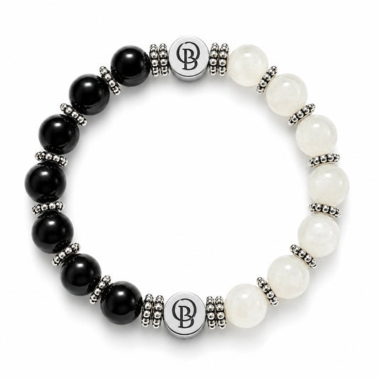 OB Karma - Black Onyx and White Jade for Grounding and Balance